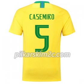 Koszulka Brazylia Casemiro 5 Główna Mistrzostwa Świata 2018 - Koszulki Piłkarskie